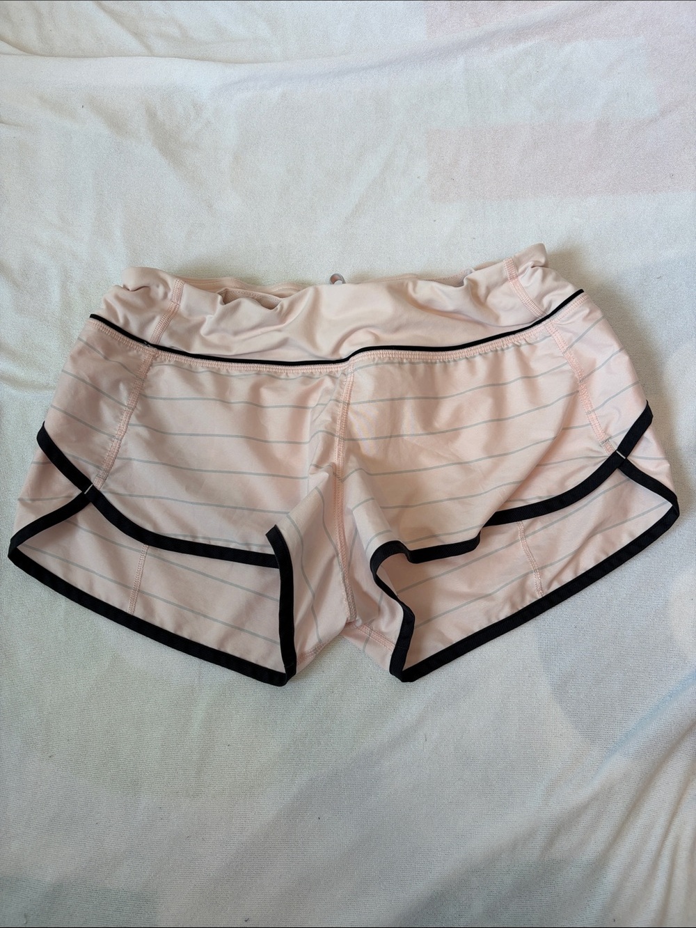 Lululemon Speed Shorts Pink Stripes